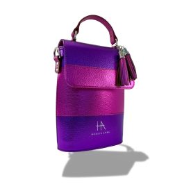 HA Festy Bag – Metál lila fukszia