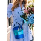 HA Festy Bag – Metál kék türkíz