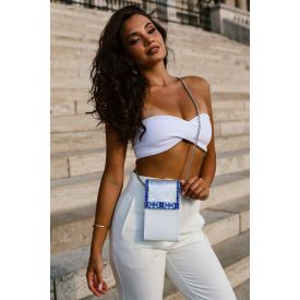 HA Mobiltáska – Portugal ezüst fehér