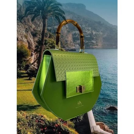 HA Pre Tee Bag Bambusz - Fonott lime  / LIMITED /