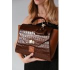 HA Pre Paris Maxi Bag - Crocco Brown /LIMITED/ + Charm