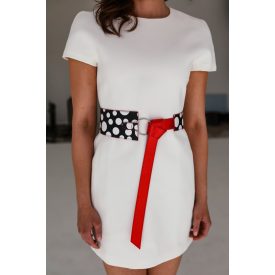 HA Csomós öv - Pöttyös piros