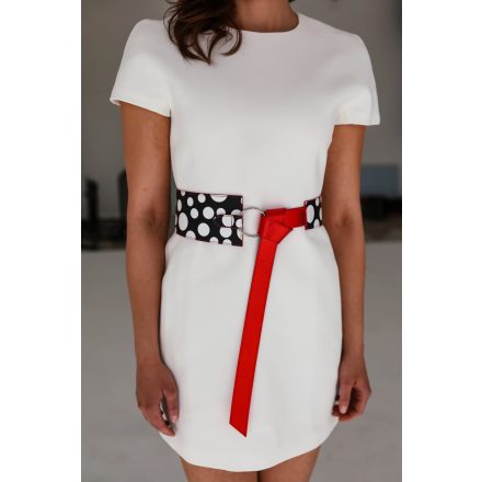 HA Csomós öv - Pöttyös piros