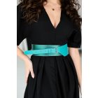 HA Széles öv - Metál zöld türkíz