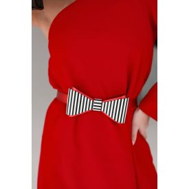 HA Bow Belt - Csíkos piros