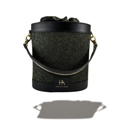 HA Pre Bucket Bag - Fekete arany csillámos /LIMITED/