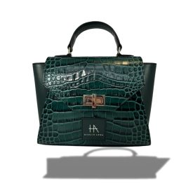 HA Pre Paris Bag - Crocco Deep Green