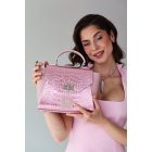 HA Pre Paris Bag - Crocco Light Pink Metalic /LIMITED/