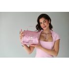 HA Pre Paris Bag - Crocco Light Pink Metalic /LIMITED/