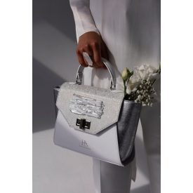 HA x MJ Glass Paris Bag - Fehér Holo - SPECIAL EDITION