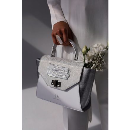 HA x MJ Glass Paris Bag - Fehér Holo - SPECIAL EDITION