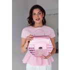 HA Pre Tee Bag - Crocco Light Pink Metalic /LIMITED/