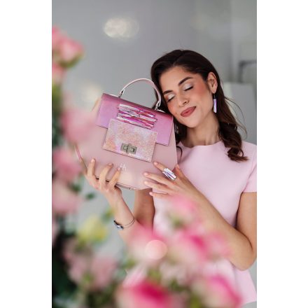 HA x MJ Glass Tee Bag - Púder roségold - SPECIAL EDITION