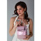 HA Festy Bag - Crocco Light Pink Metalic  /LIMITED/