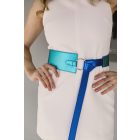 HA Csomós öv - Metál türkíz királykék