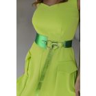 HA Csomós öv - Metál élénkzöld lime