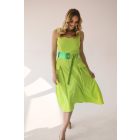 HA Csomós öv - Metál élénkzöld lime