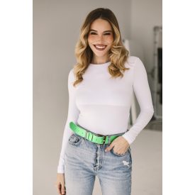 HA Basic öv - Metál élénkzöld