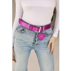 HA Basic öv - Metál fukszia