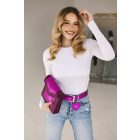 HA Basic öv - Metál fukszia