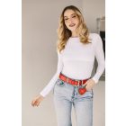 HA Basic öv - Metál piros