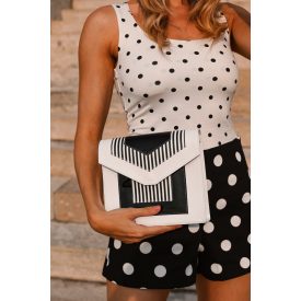 HA Mini - Fekete fehér csíkos