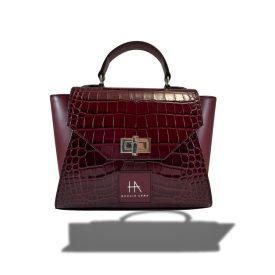 HA Pre Paris Bag - Crocco Burgundy