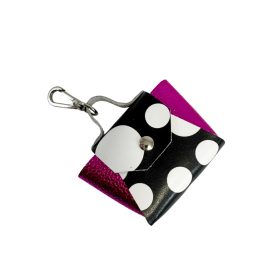 HA Paris Mini Charm - Pöttyös fukszia