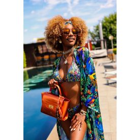 HA Pre Paris Bag -  Crocco Orange Metallic /LIMITED/