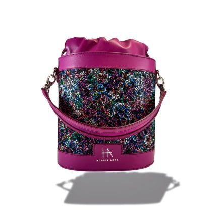 HA Pre Bucket - Élénk lila pöttyös /LIMITED/
