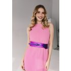 HA Széles öv - Metál fukszia lila