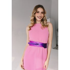 HA Széles öv - Metál fukszia lila