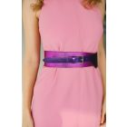 HA Széles öv - Metál fukszia lila