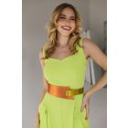 HA Díva öv - Metál narancs citrom