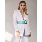 HA Díva öv - Metál türkíz ezüst 