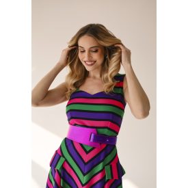 HA Díva öv - Metál fukszia lila