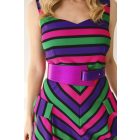 HA Díva öv - Metál fukszia lila