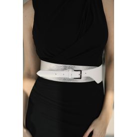 HA Széles öv - Ezüst fehér