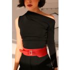 HA Széles öv - Metál piros full