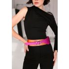 HA Széles öv - Metál narancs fukszia